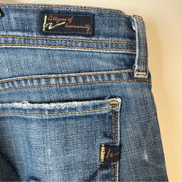 Y2K Citizens of Humanity Ingrid 002 Low Waist Flare Jeans Bootcut Denim W30 - Picture 6 of 13